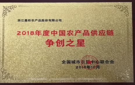 喜報：熱烈祝賀我公司在第三屆中國農產(chǎn)品供應鏈大會(huì )上喜獲七項重要榮譽(yù)！